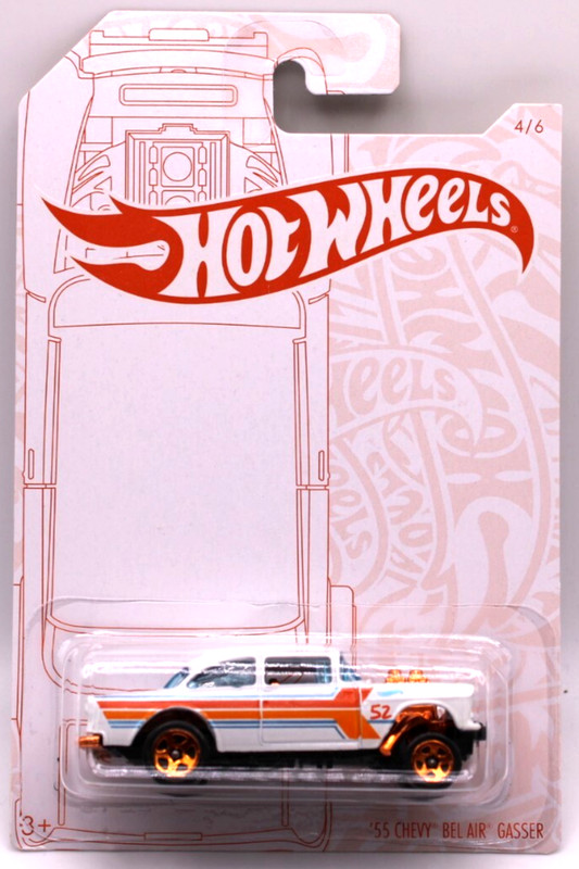 Hot Wheels 52nd Ann. 2020 #3 1955 Chevy Bel Air Gasser white/copper cop5spk's