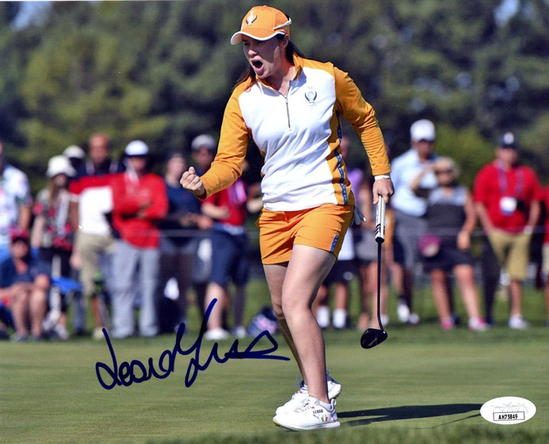 Leona Maguire LPGA star signed autographed 8x10 golf photo IRELAND SOLHEIM JSA!!