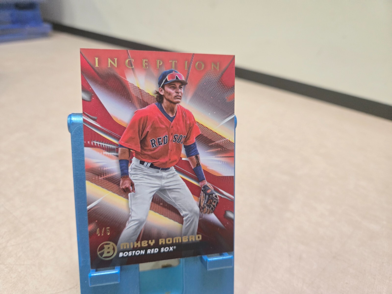 2023 Bowman Inception Mikey Romero /5 Red Foil #50 Boston Red Sox