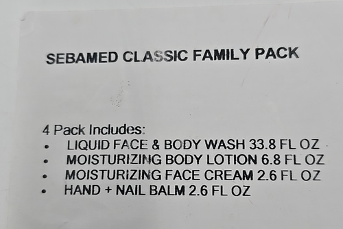 SebaMed Family Pack Body Wash Lotion Face Cream Nail Balm 4 Pack - Picture 7 of 10