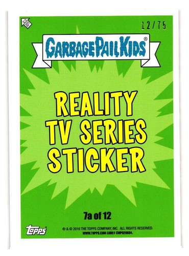 2016 GARBAGE PAIL KIDS SERIES 2 PRIME SLIME TRASHY TV PICK YOUR CARD BLOODY RED - Picture 138 of 323