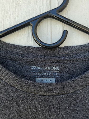 New Men's Billabong Tailored Fit T-shirt Grey Medium Lot - Picture 2 of 5