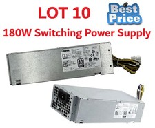 LOT 10 180W Power Supply 9XD51 For Dell OptiPlex 3040 5040 7040 3250 3650 3656