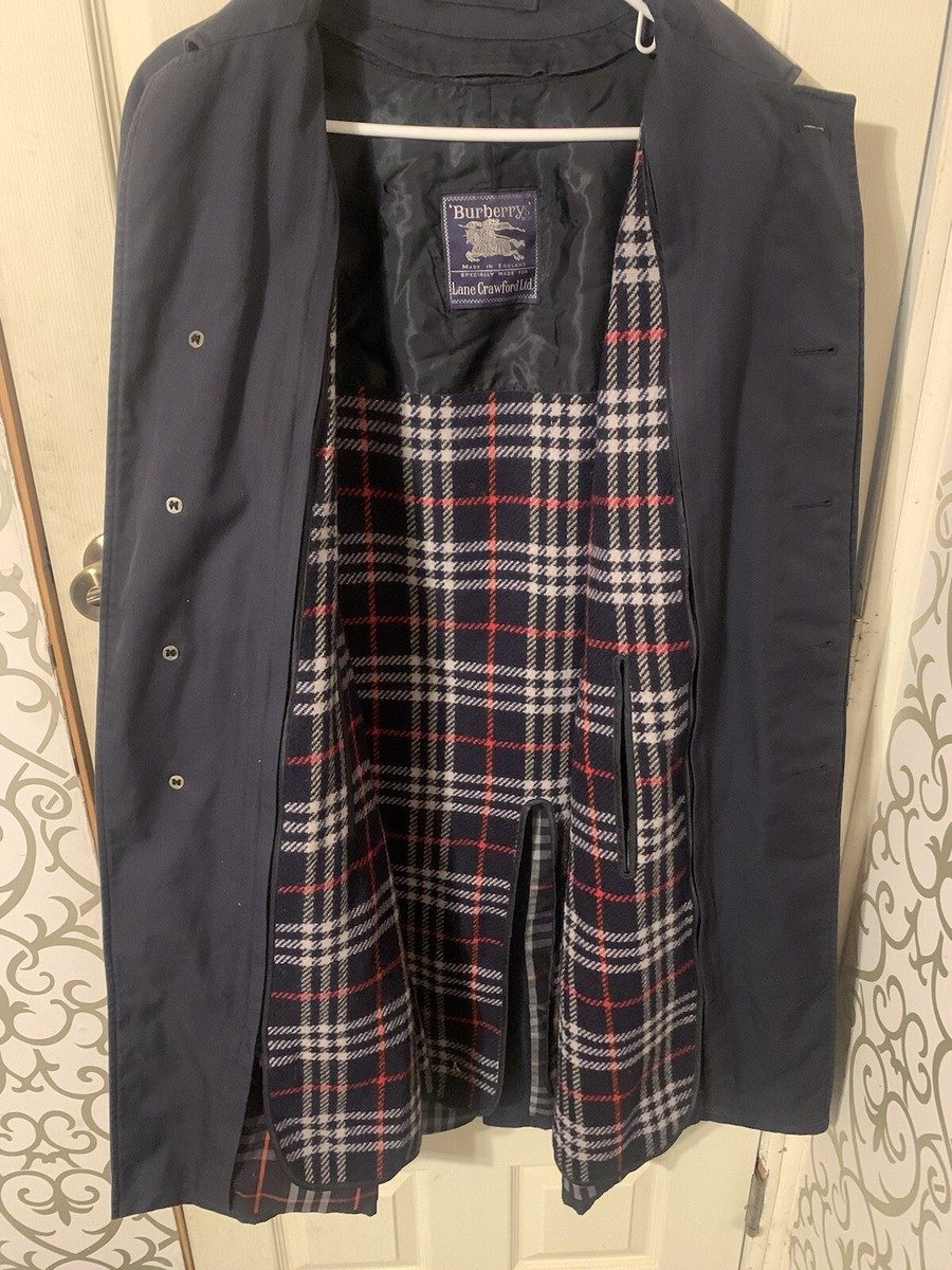 80's【Burberrys Black Trench Coat】 Burberry trench coat 80s - Gem