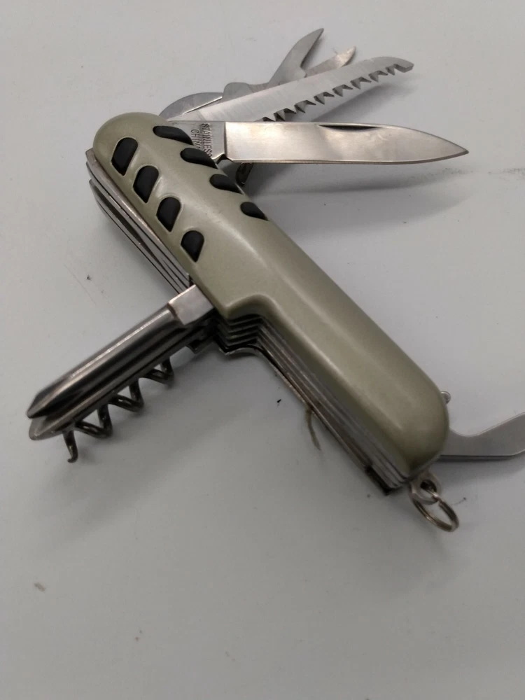 Winchester 12-in-1 Multi-Tool Army Knife in Gray and Black Winchester 12-in-1 Multi-Tool Army Knife in Gray and Black