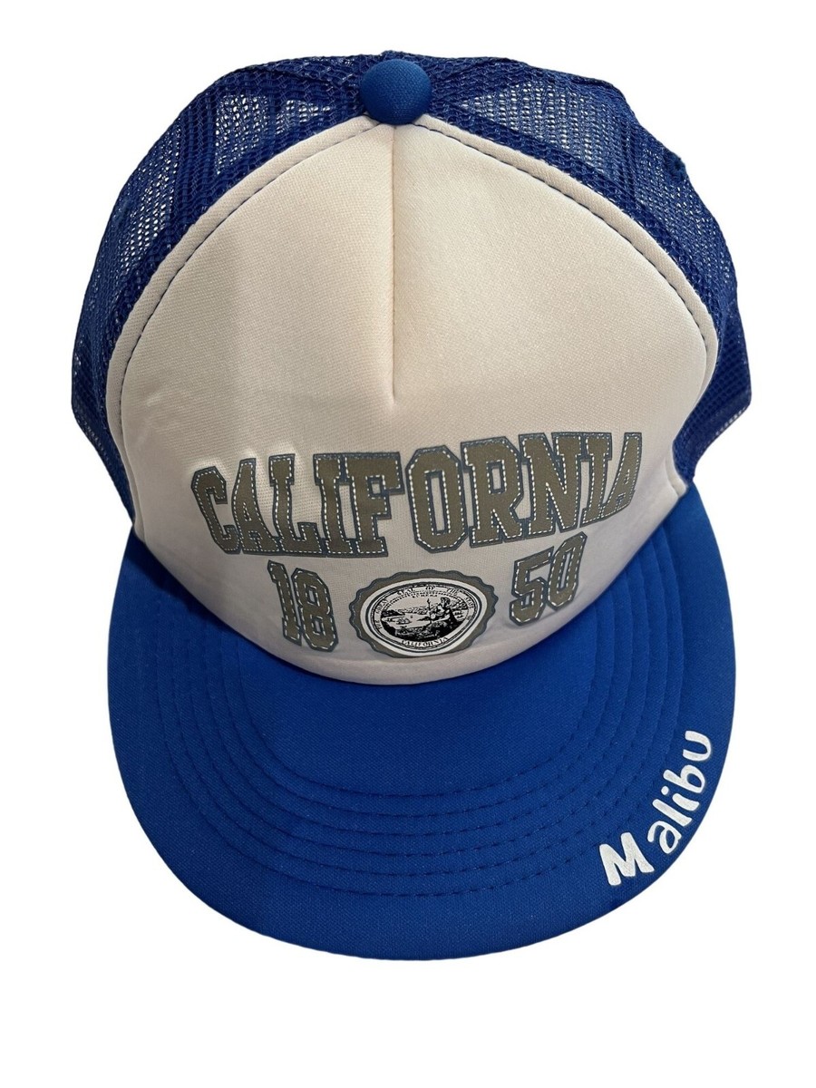 Malibu California Trucker Hat in Blue | eBay