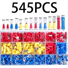 545PCS Assorted Crimp Spade Terminal Insulated Wire Electrical Connector Kit