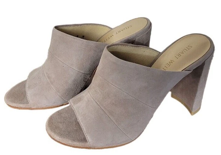 Stuart weitzman hotsell suede mules