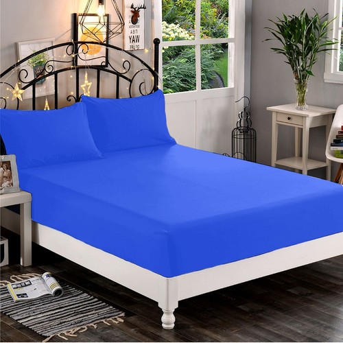 Dream Linen Waterbed Sheet Set 1000TC Egyptian Cotton King Size Solid Colors - Picture 142 of 163