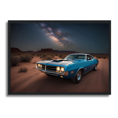 Auto Poster gerahmtes Wandbild Fahrzeug Man Cave Bild A4 - A1 Wohndeko Design
