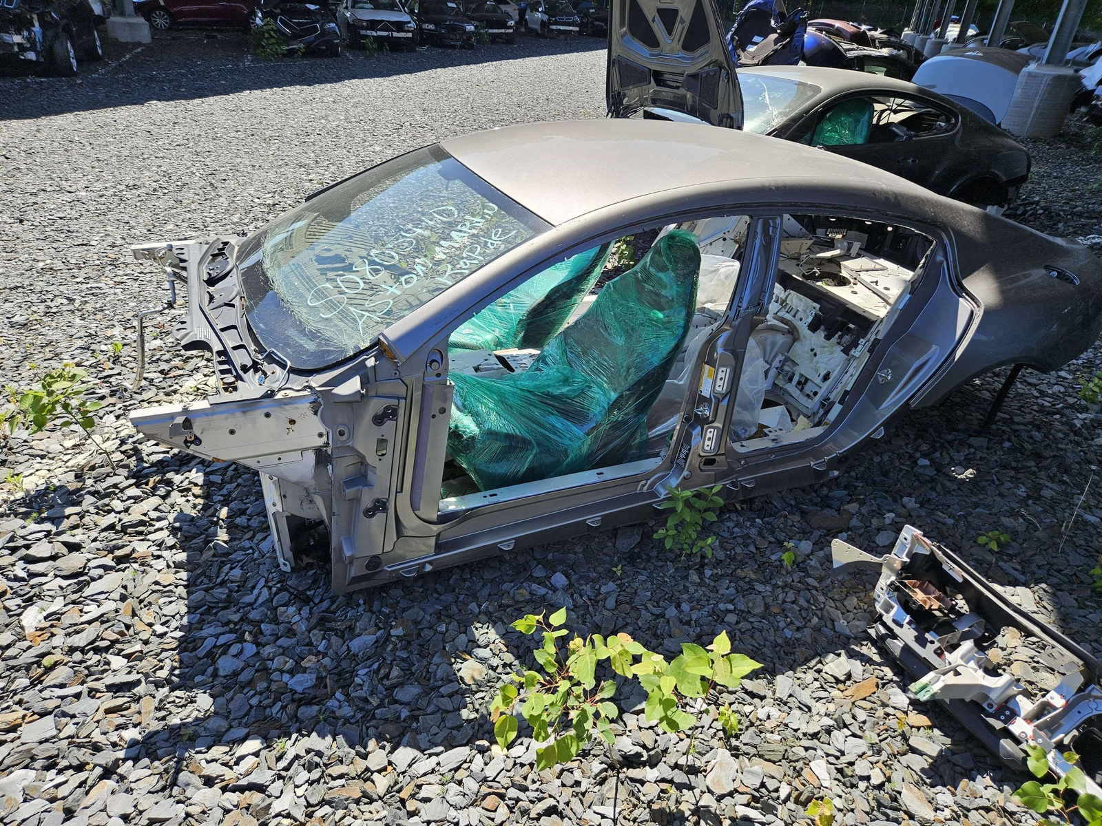 2010 Aston Martin Rapide Body Shell Gray