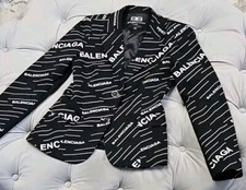 Gucci x Balenciaga Logo 5018 Black White Cott...