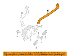 FORD OEM 11-16 F-250 Super Duty Cooling Oil Cooler-Outlet Tube BC3Z6B850A