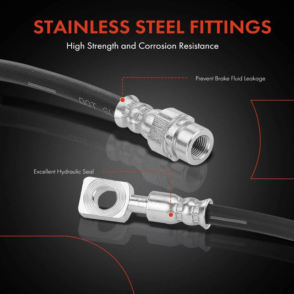 A-Premium 2x Manguera hidráulica de freno exterior lateral trasero para Ford Transit-150 2015-2021 Foto 4 de 4