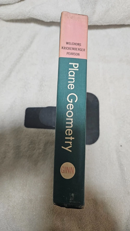 📖  Plane Geometry by Welchons Krickenberger Pearson • 1965 HC Ex-Library - Image 3 of 4