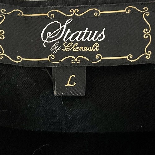 CHEMISIER DÉBARDEUR FEMME NOIR À VOLANTS ÉTAT PAR CHENAULT GRANDE CHEMISE - Photo 4/5