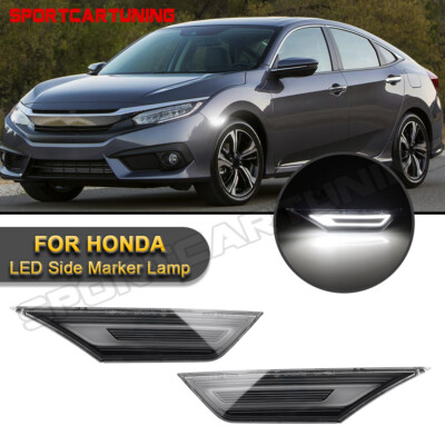 For 2016-23 Honda Civic Switchback LED Fender Side Marker Light Turn Signal Lamp