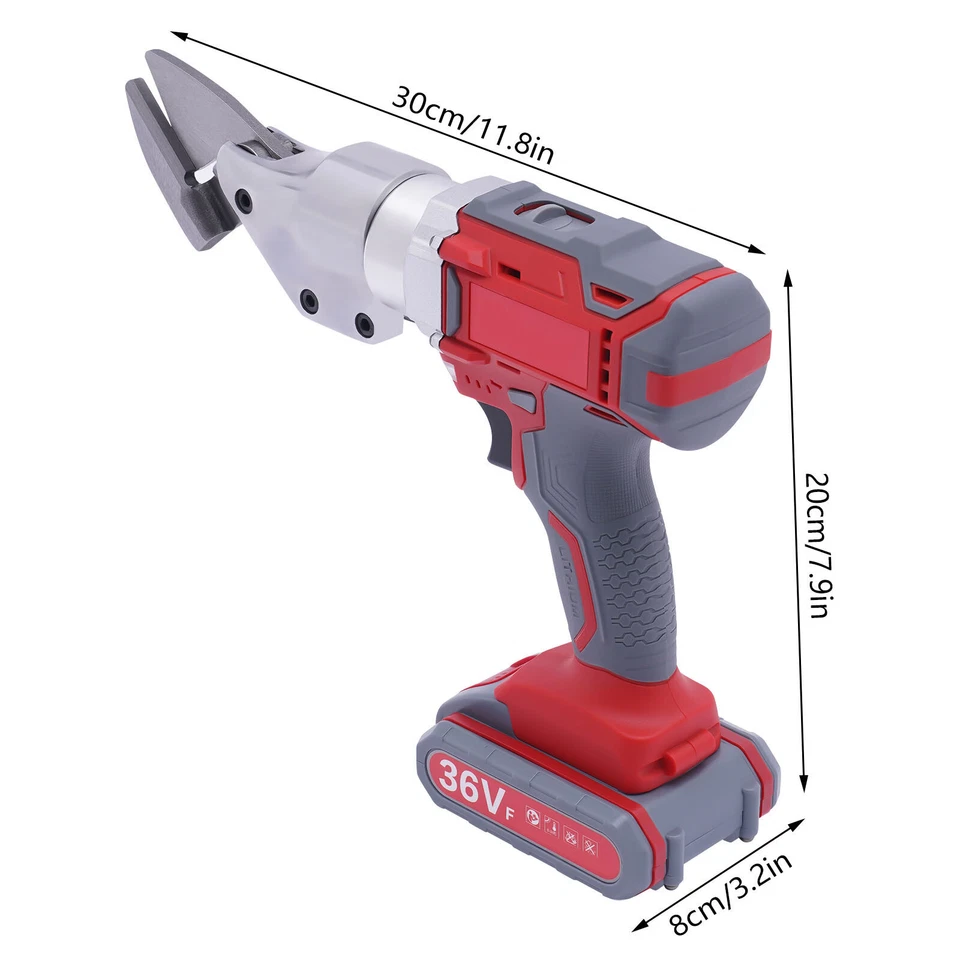 Cortadores de hojalata eléctricos, tijeras cortadoras de chapa 600 W herramienta eléctrica cortadora de alta resistencia Foto 2 de 4