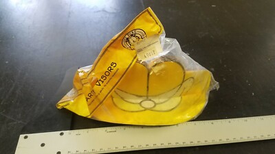 Vintage Hallmark Ambassador Garfield The Cat Adjustable 4 Party Visors 