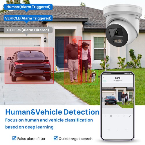 Hikvision 4CH 4POE 4K NVR 8MP Dual Light ColorVu Security Camera System KIT LOT - Picture 9 of 24