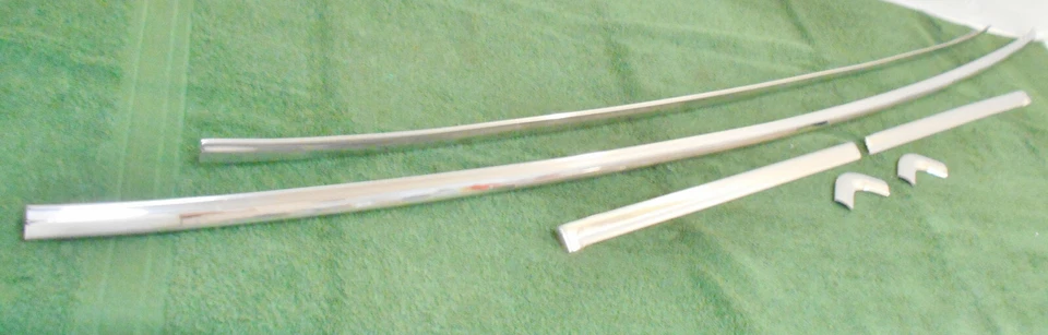 Mustang GT 1964 1965 1966 cupé original juego de molduras de molduras de ventana trasera show pulido Foto 2 de 4