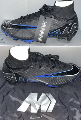 Nike Mercurial Superfly 9 Elite FG - Black/ Chrome-Royal - UK 6 / EUR 39 / US 6,5