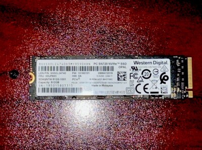 WD Western Digital (512GB) PC SN720 NVMe PCIe SSD (SDAQNTW-512G-1001 ...