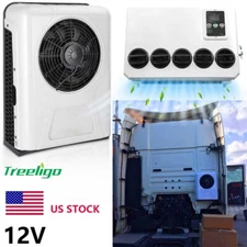 12V Electric Air Conditioner 12000 BTU Split A/C Kit For Semi Trucks RV Caravan