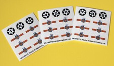 Majorette Fury Police Voiture No.216 Autocollant Reproductions 9 Voiture Set