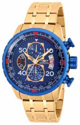Invicta Men's 19173 Aviator Analog Display Japanese Quartz Gold Watch