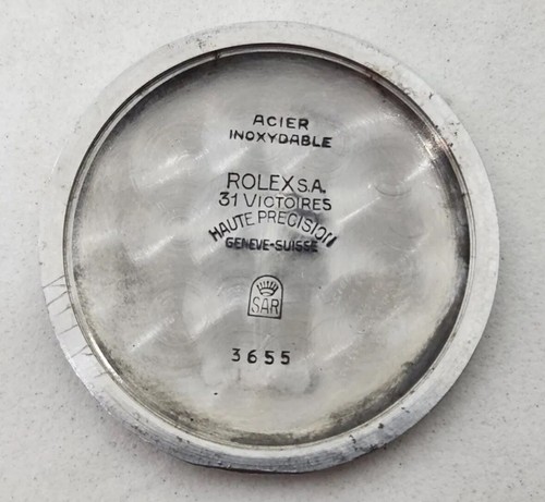Rolex Precision Chronometer 3655 Hunter 10 1/2 - Manual wind Stainless steel WW2 - Picture 9 of 11