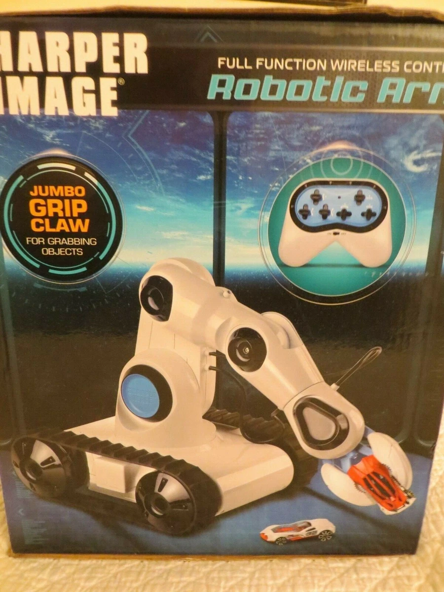 Sharper Image Remote Control Robotic Arm with Spotlight Claw Tank Tread