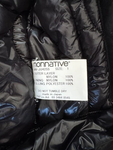 WILD THINGS x nonnative DENALI Gore-Tex 3L Insulated Jacket Black Size 1 NN-JU42 image 13