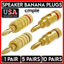 Speaker Cable Banana Plug Connector Home Theater Speaker Wire Connector LOT