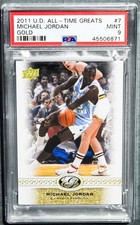2011 UD All-Time Greats MICHAEL JORDAN SSP Gold /5 PSA 9 Mint