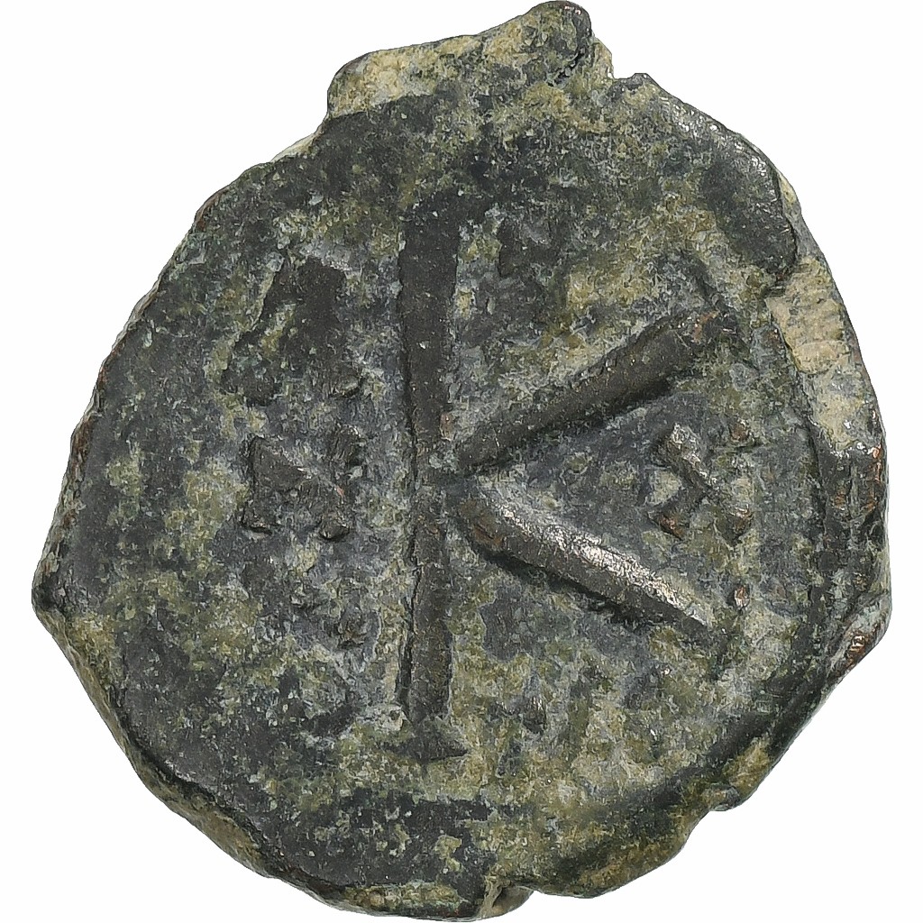 1505384] Maurice Tiberius, Half Follis, 591-592, Thessalonica