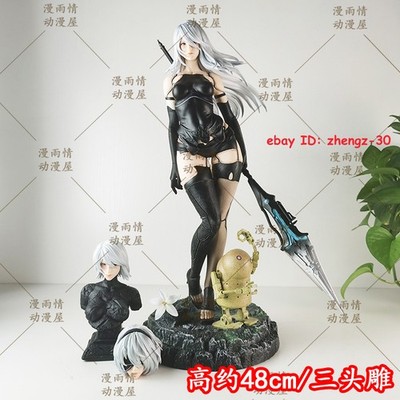 NieR:Automata YoRHa No. 2 Type B 18in PVC Figure 2B Statue w/ 3 Heads with Box