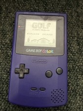 Nintendo Gameboy Color purple handheld console PAL