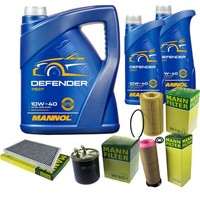 Inspektionspaket 7L Mannol 10W-40 FüR Mercedes S203 C 220 CDI W203 CL203