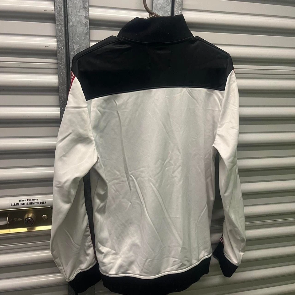 Fox Racing White, Black, and Red Full Zip Track Jacket - Image 2 of 4