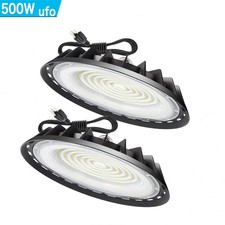 2Pack 500W UFO Led High Bay Light Industrial Commercial Warehouse Led Shop Light