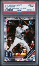 2019 Bowman Draft Sapphire Edition - RILEY GREENE - 1st Chrome - PSA 9 313 Cert!