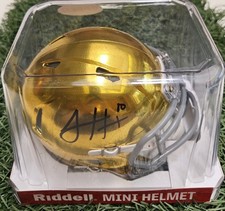 Sam Hartman Autographed Notre Dame Hydro Mini Helmet ! Fanatics