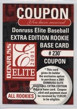 2001 Donruss Elite Rookie Base Card Expired Coupons Hee Seop Choi 230 #230 fm0. rookie card picture