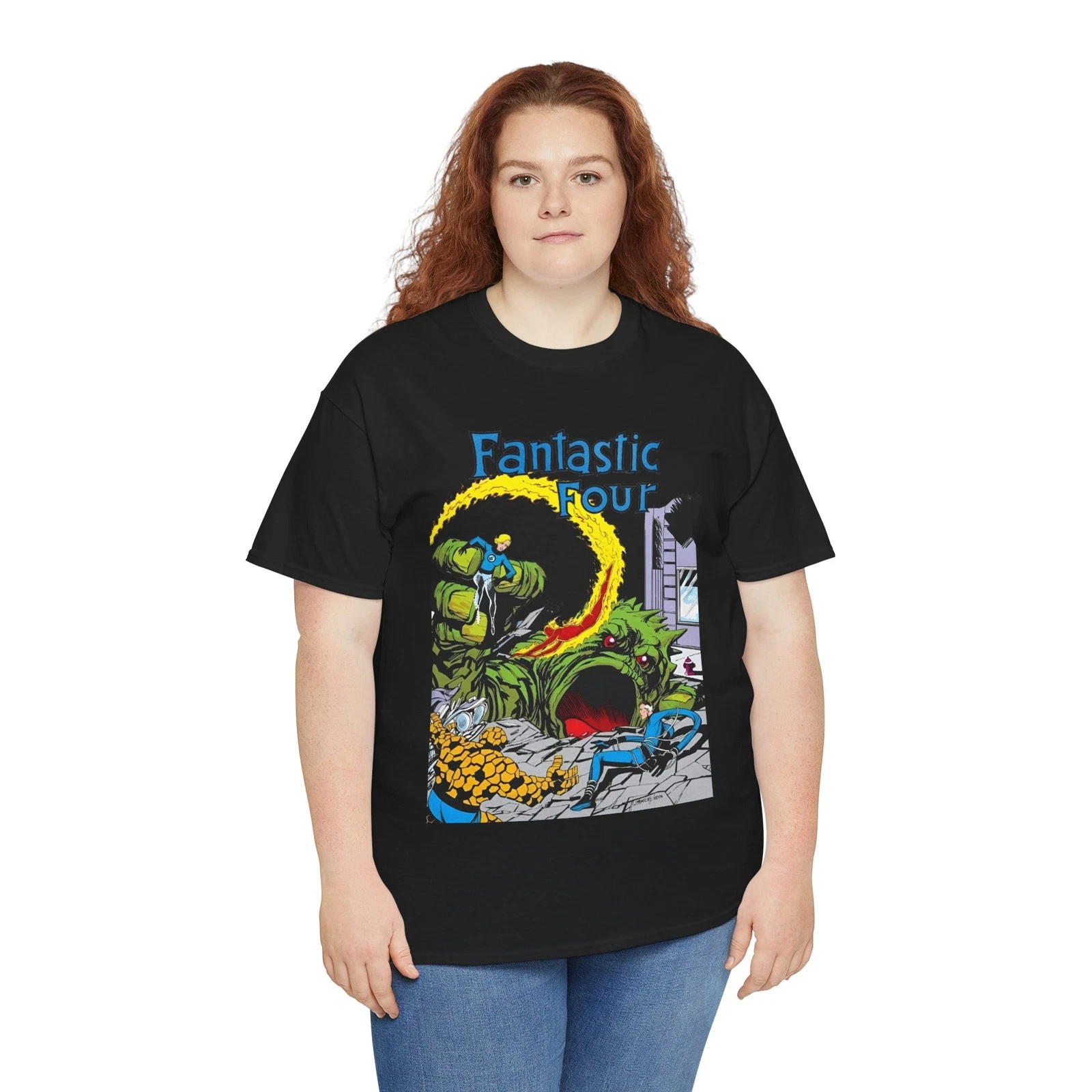 Fantastic Four T-Shirt - John Byrne Art - #1 Cover - Marvel Comics - Human Torch