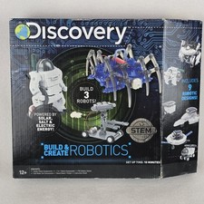 Discovery Build Create Robotics Kit STEM Toy Build 3 Robots Solar Salt Electric