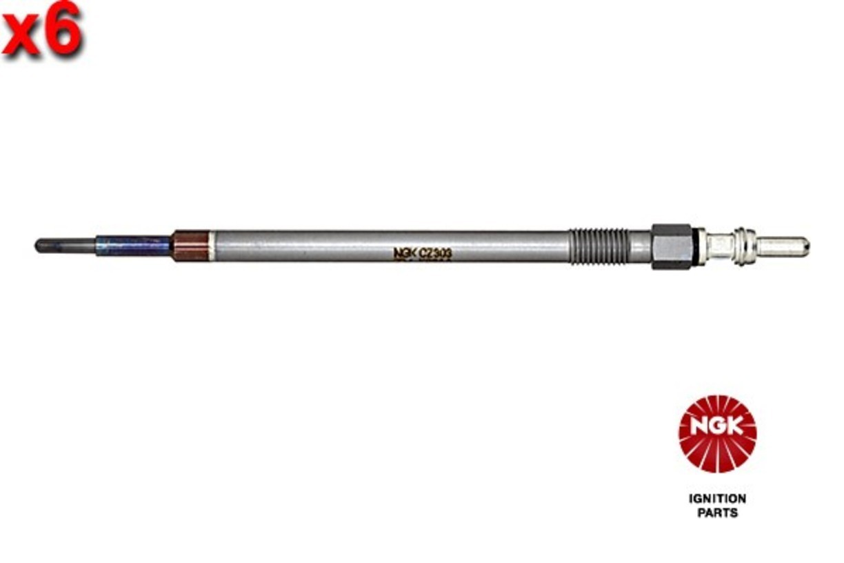 NGK 6x Glow Plug For MERCEDES C-Class T-Model Glc Gle Gls Slc 04-19 0011596601