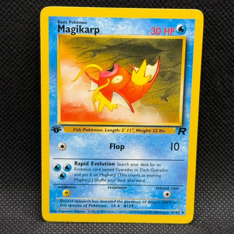 Magikarp 47/82 Team Rocket First Edition Pokemon Near Mint Pokémon