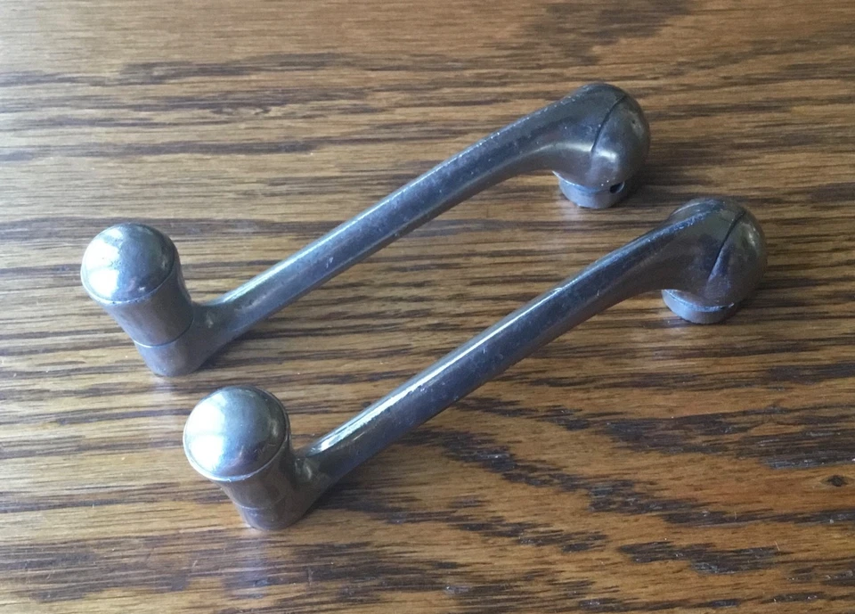 Manijas de manivela de ventana Ford años 30 interior de colección- Foto 3 de 4