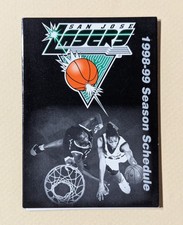 1998-99 San Jose Lasers Women's Basketball Pocket Schedule ABL 🏀🏀